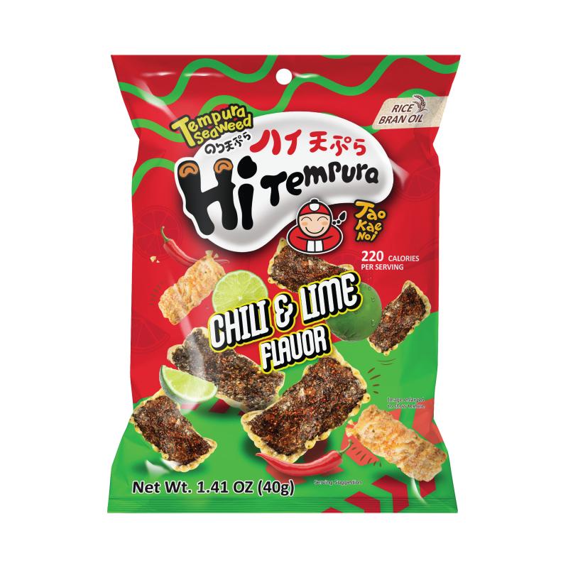 小老板 天妇罗紫菜 辣椒青柠味40g/TAOKAENOI TEMPURA SEAWEED CHILI & LIME