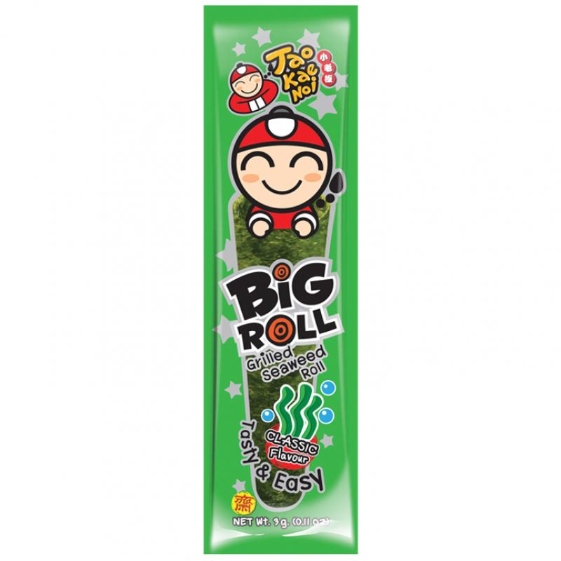 小老板 原味大卷 烤海苔卷 3g/TAOKAENOI BIG ROLL ORIGINAL
