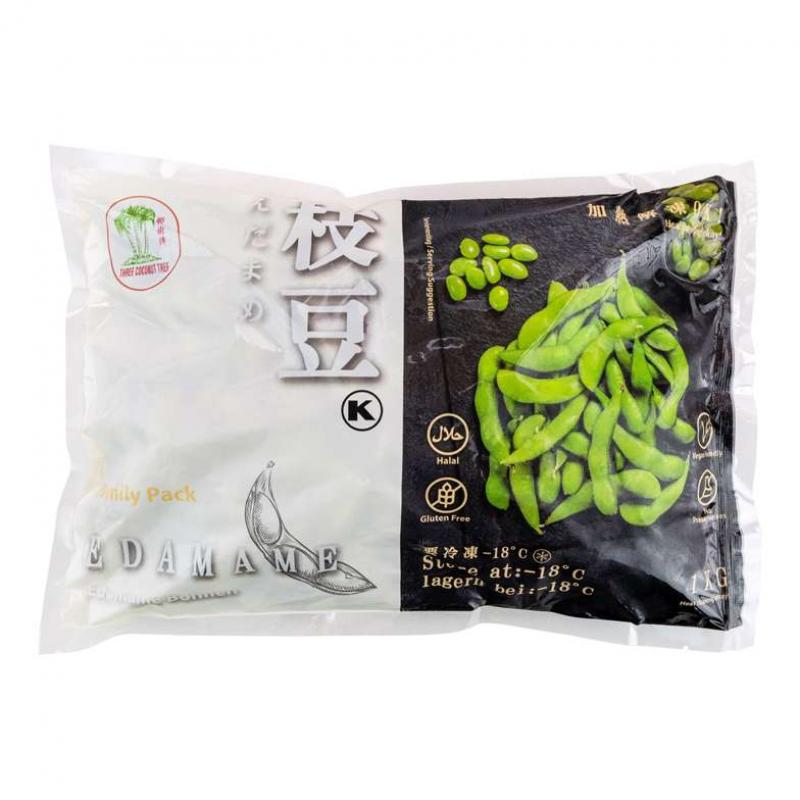 生鲜 冷冻 椰树牌 速冻毛豆荚1kg/TCT Blanchierte Sojaboh. in Schale/Edamame