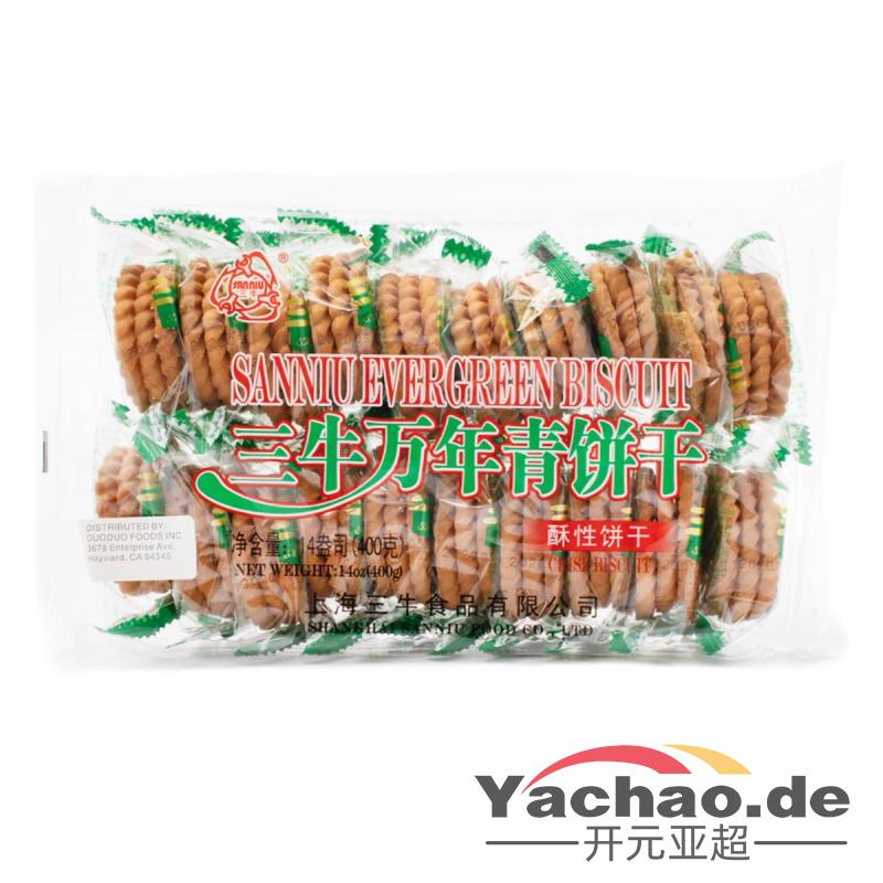 三牛 万年青 酥性饼干400g/Evergreen Kekse SANNIU
