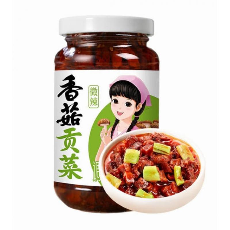 仲景 香菇贡菜230g/Pilzpaste mit Yamakurage
