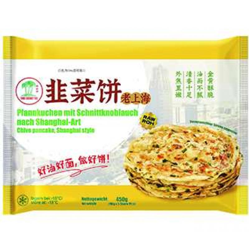 生鲜 冷冻 椰树牌 老上海韭菜饼450g/Pfannkuchen mit Schnittknoblauch nach