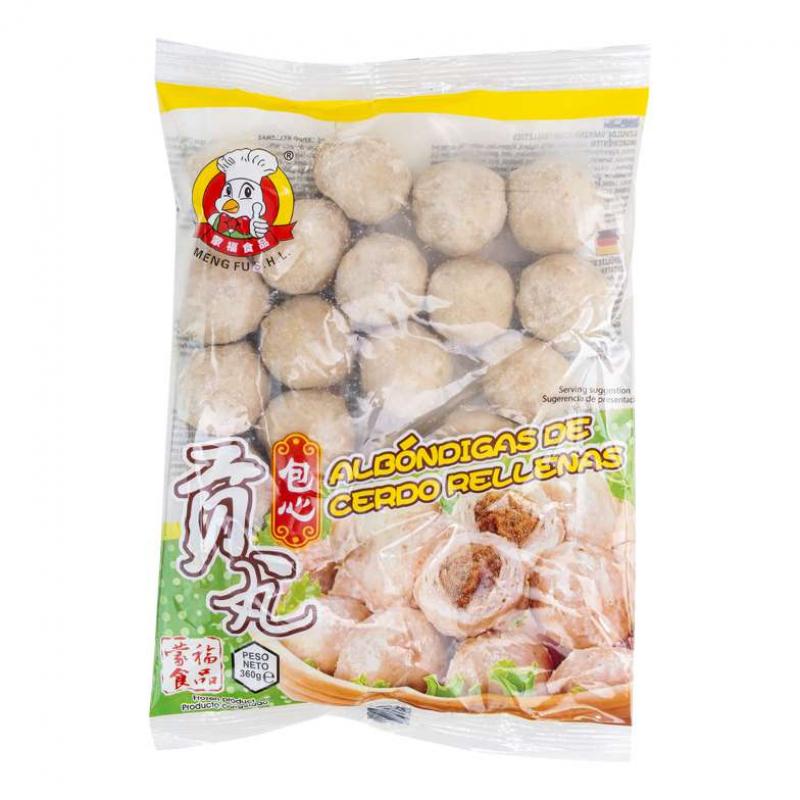 生鲜 火锅丸子 冷冻 蒙福 包心贡丸360g/MENGFU Schweinefleischbällchen