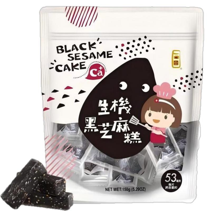 一口田 生机黑芝麻糕150g/Schwarzsesam-Keks