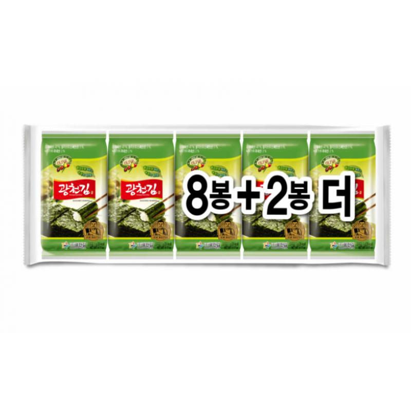 【München】广川橄榄油调味海苔片  Seetang Snack mit Olivenöl gewürzte 15g