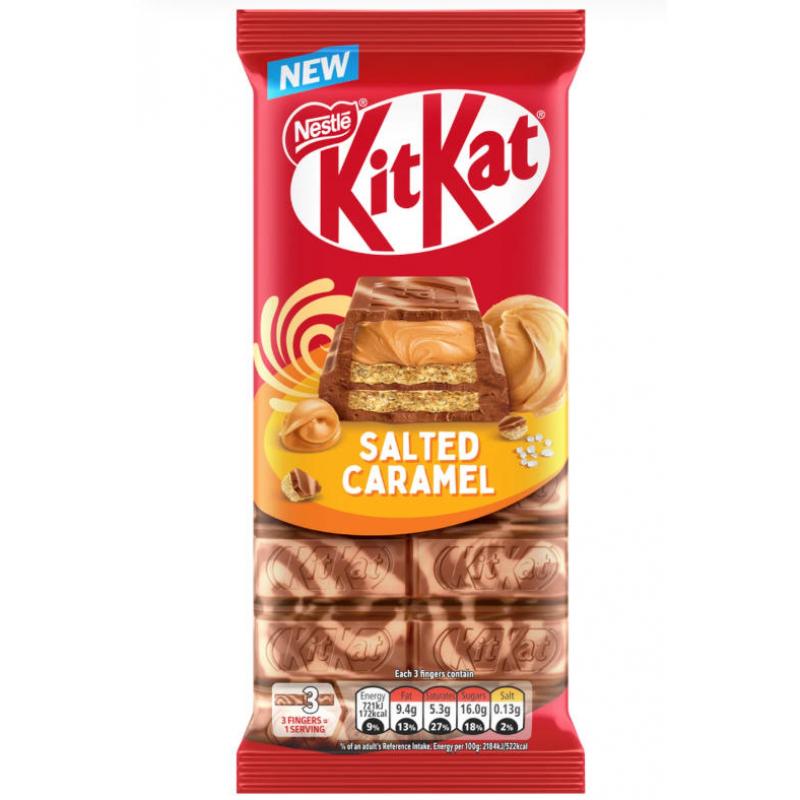【München】威化巧克力 咸焦糖味 Kitkat Waffelschokolade Salzkaramellgeschmack 105g