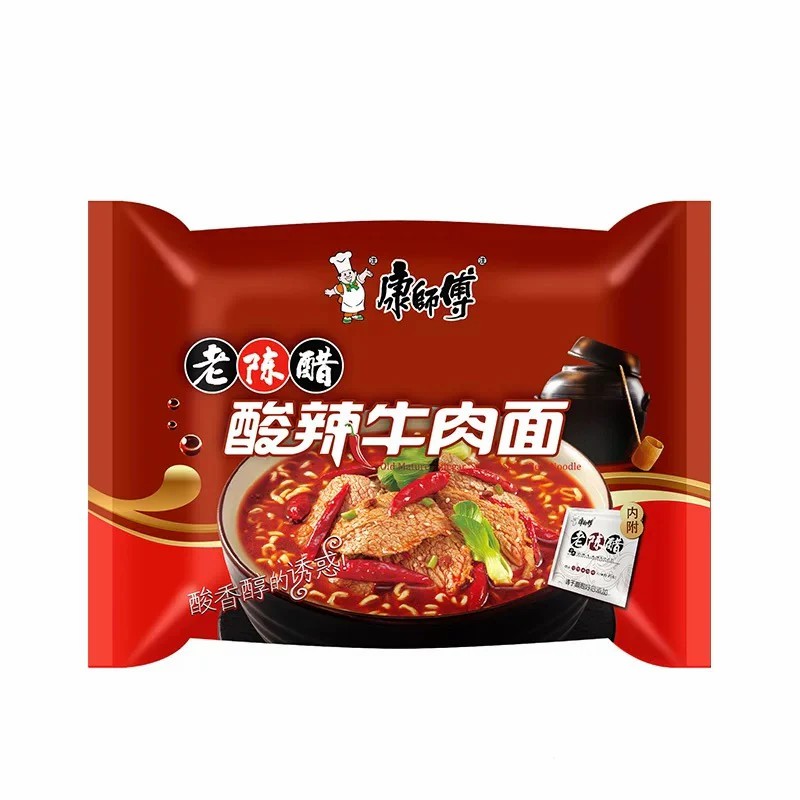 【München】康师傅酸辣牛肉  Instantnudeln Rindfleischgeschmack sauer scharf 103g