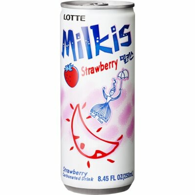 【München】乐天牛奶气泡水草莓味  Lotte Milkis Erdbee 250ml