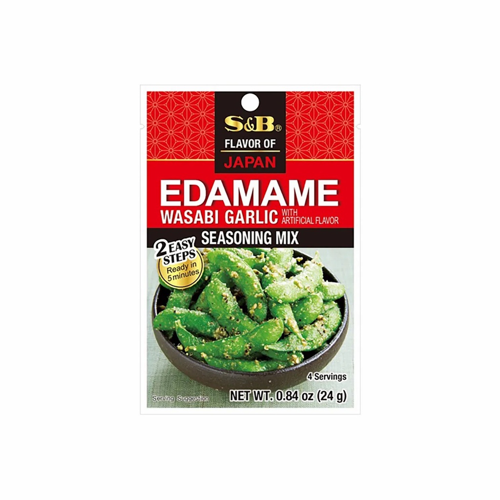 【München】S&B 毛豆调味料 咖喱 Edamame Seasoning Wasabi 24g