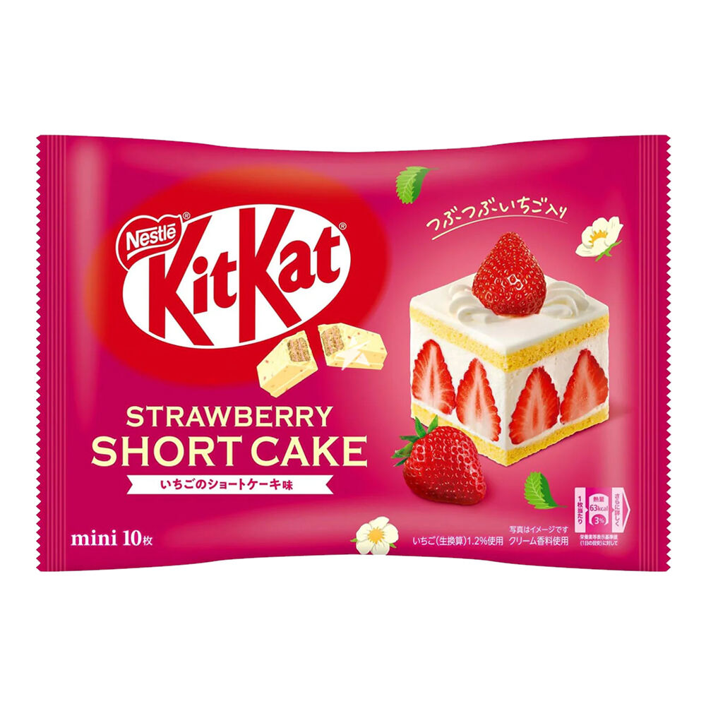 【München】小华夫草莓蛋糕味  Nestle Wafer Erdbeerkuchen 116g