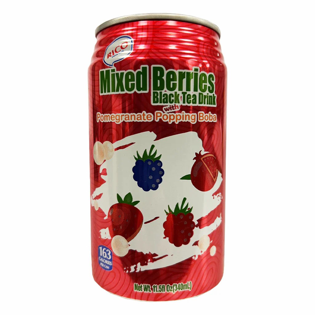 【München】莓果珍珠红茶  RICO Schwarztee Getränke mit Beeren&Boba  340ml
