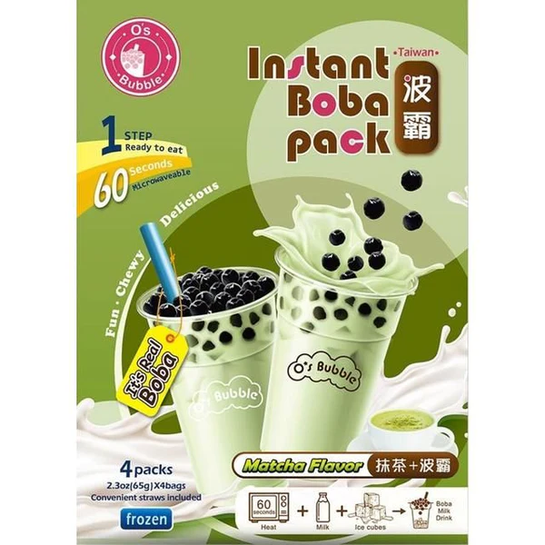 【München】 即食珍珠奶茶 Instant Boba Matcha 4er Pack 260g
