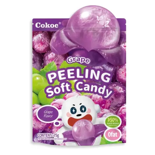 【München】Cokoc 剥皮软糖 葡萄味 Trauben-Gummibonbons 75g