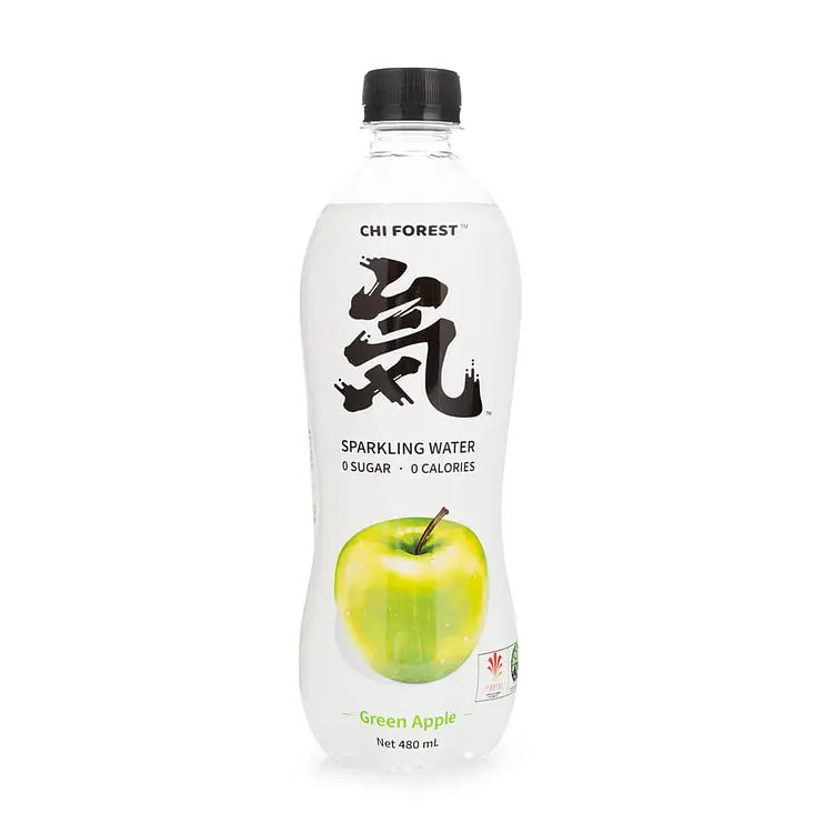 【München】元气森林青苹果味气泡水 Chi Forest Erfrischungsgetränk Grüner Apfel Geschmack zuckerfei 480ml