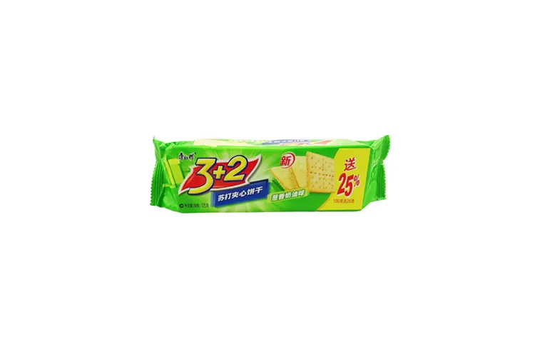 【München】康师傅 3+2 咸苏打饼干 活力香葱味 Salzige Cracker mit Frühlingszwiebelgeschmack 125g