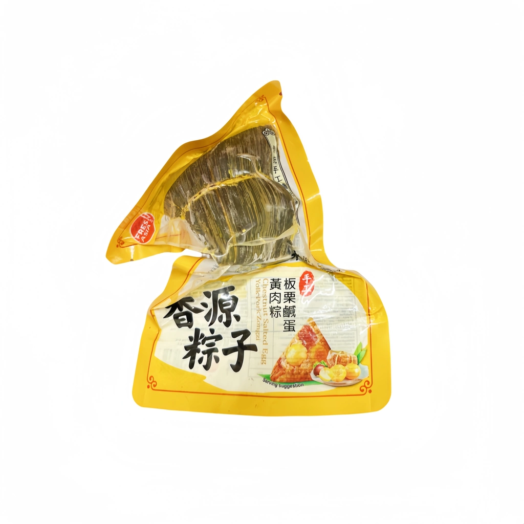【München】香源 手工板栗咸蛋黄肉粽 Klebreis-Zongzi mit Kastanie, gesalzenem Eigelb und Schweinefleisch 170g