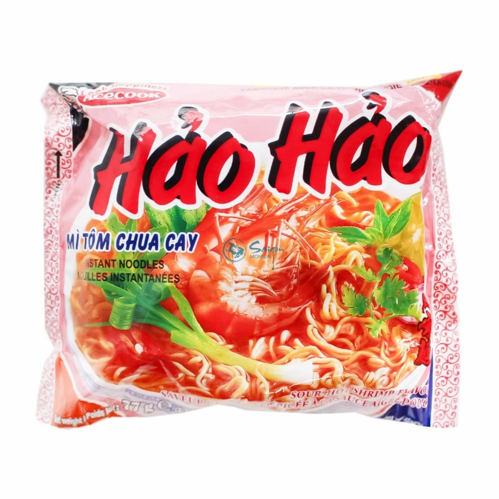 【München】海鲜面  Haohao Instantnudeln garnelen Hot & Sour 77g