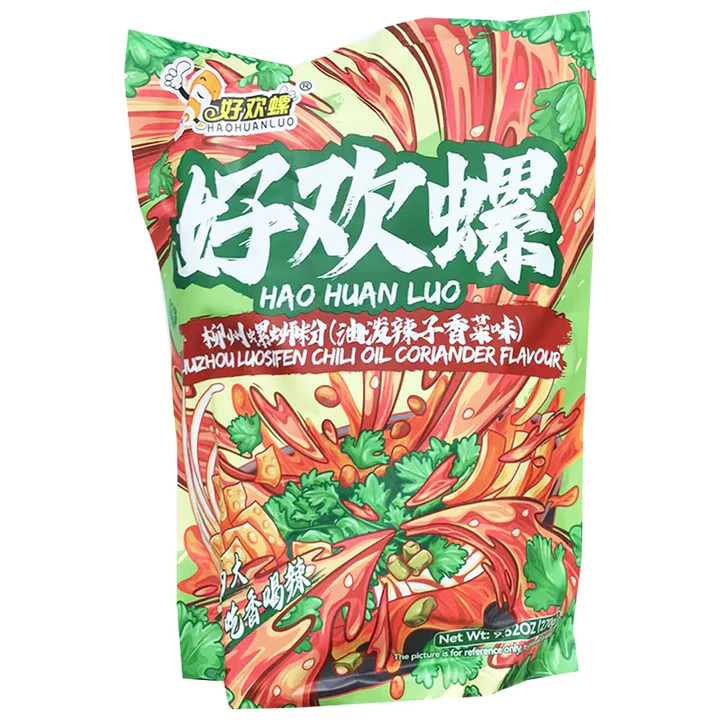 【München】好欢螺 螺蛳粉 油泼辣子香菜味 270g Reisnudelsuppe aus ”Liuzhou“ Chiliöl & Koriander 270g