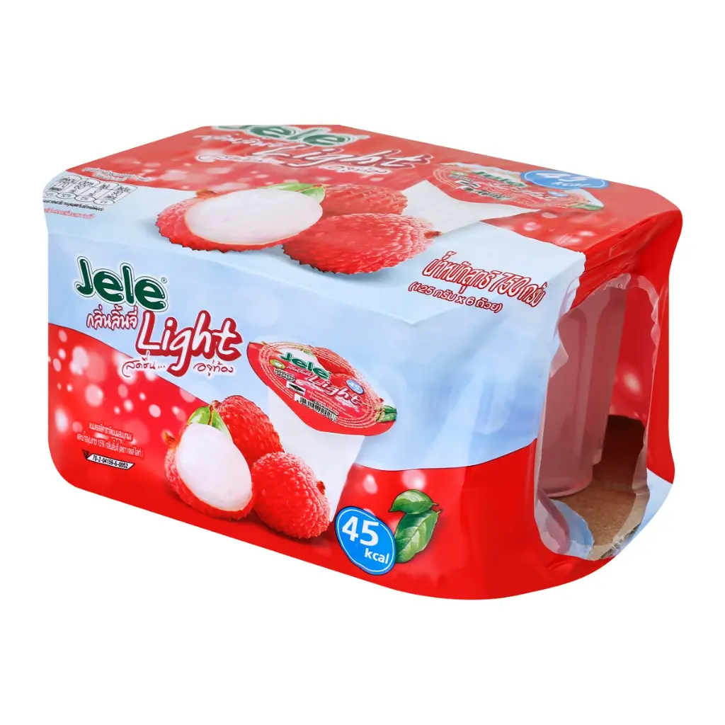 【München】捷乐  轻盈果冻 荔枝 Light Jelly Lychee 125g*6