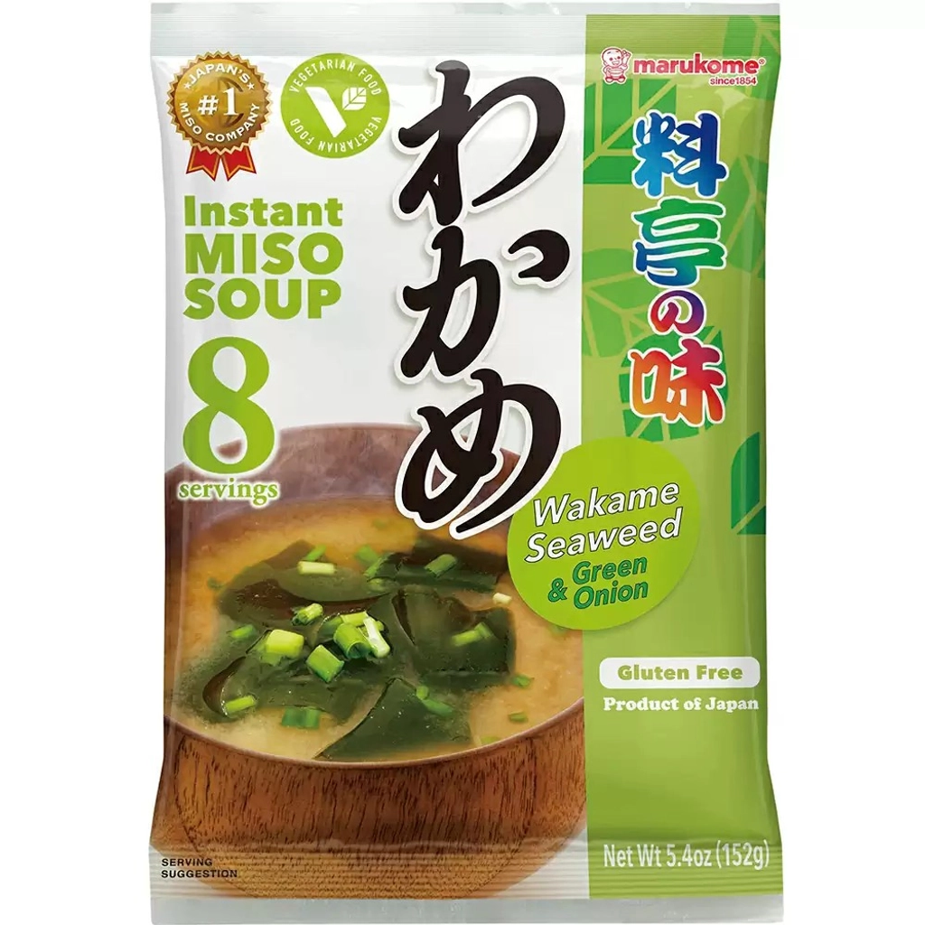【München】Marukome 裙带菜香葱味增汤 Instant Miso Supe  Wakame & Green Onion 152g