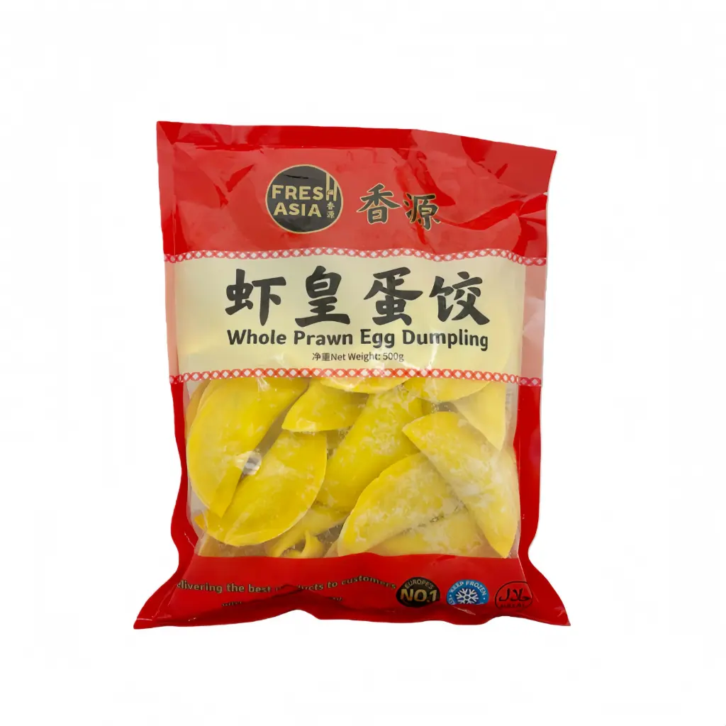 【München】香源 虾皇蛋饺 Eier Gyoza mit ganzen Garnelen 500g