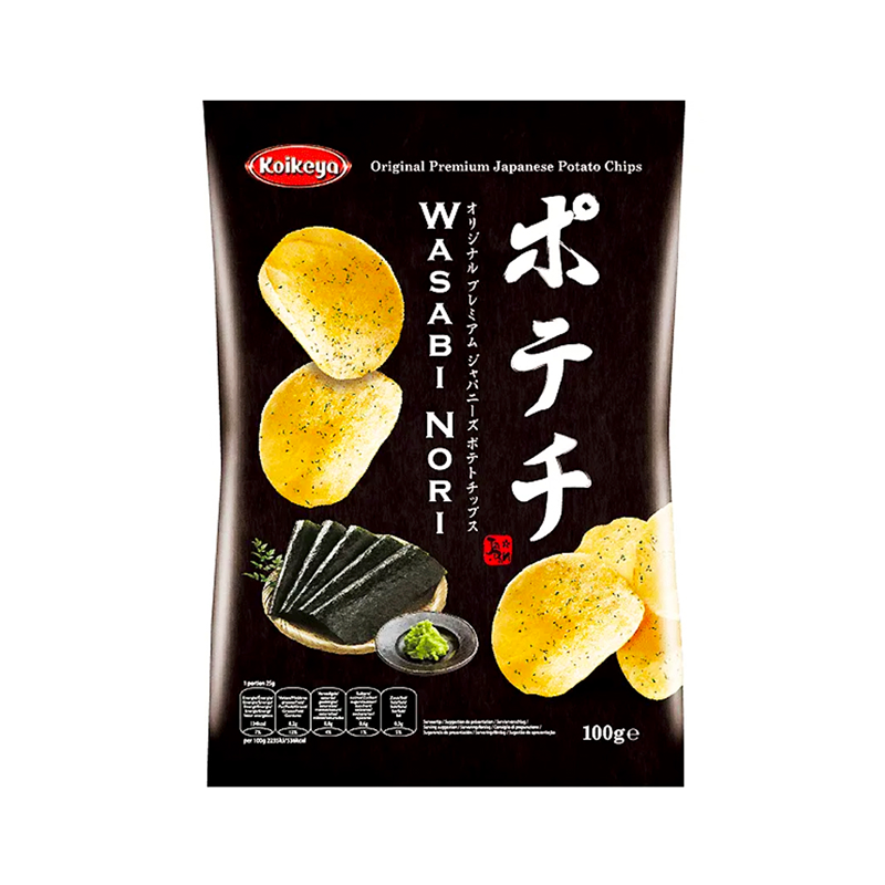 【München】Koikeya 薯片 芥末海苔 Katoffelncips Wasabi Nori 100g