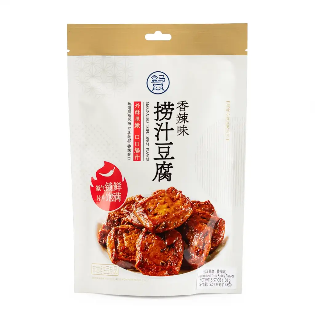 【München】盒马 捞汁豆腐 香辣味 Tofu in würziger Chili-Sauce 158g