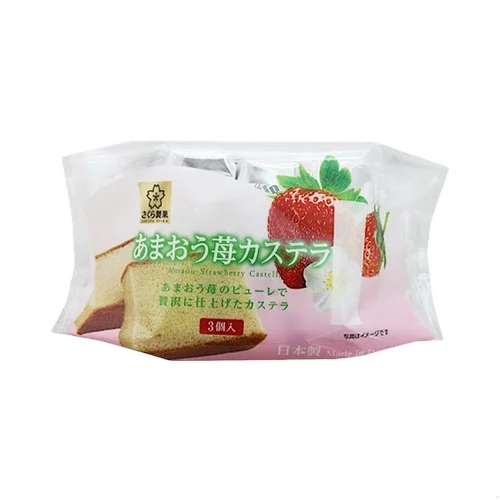 【München】樱花制果 长崎蛋糕 甘王草莓 Castella Kuchen Amaou Erdbeere 93g