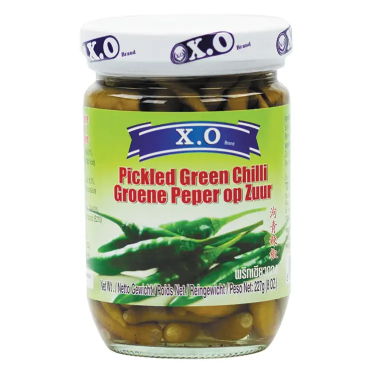 【München】X.O  泰式腌青辣椒 Eingelegte Grüne Chilis Thai Art 227g