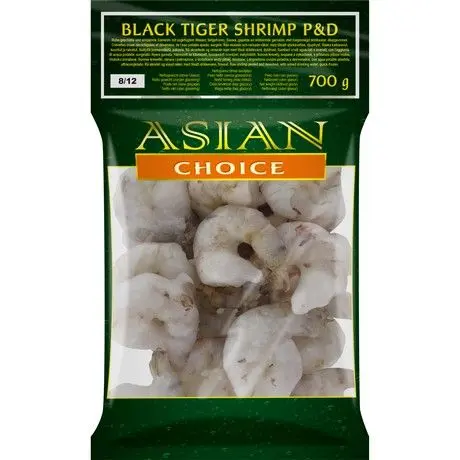 【München】Asian Choice 黑虎虾 去头去壳 8/12 Asian Choice Black Tiger Garnelen, geschält (P&D), 8/12 1Kg