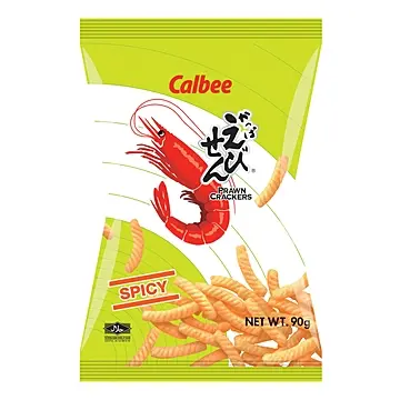 【München】CALBEE 辣味鲜虾条 CALBEE Garnelenchips spicy 90g
