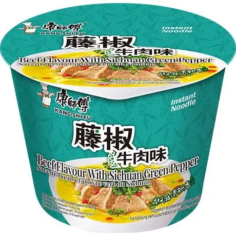 【München】康师傅 藤椒牛肉面 桶装 Instantnudeln Rindfleisch & grünpfeffer 108g