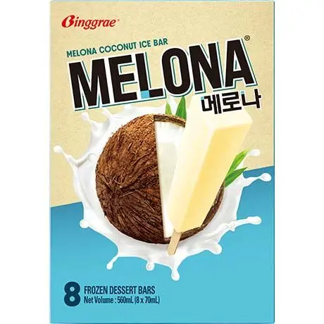 【München】Melona 椰子冰淇淋 Binggrae Kokoseis am Stiel 8X70ml