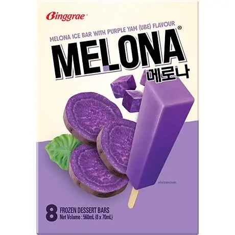 【München】Melona 紫薯冰淇淋 Binggrae Ube-Eis am Stiel 8X70ml