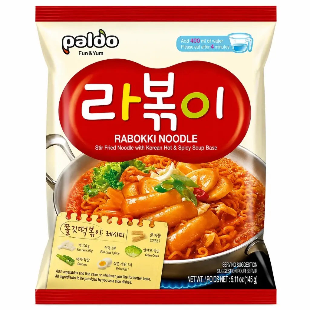 【München】Paldo 方便面年糕 Paldo Instant Rabokki Nudeln mit Reiskuchen 135g