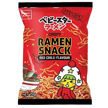 【München】Baby Star 日本干脆面 辣味 Baby Star Crispy Ramen Snack scharf 70g
