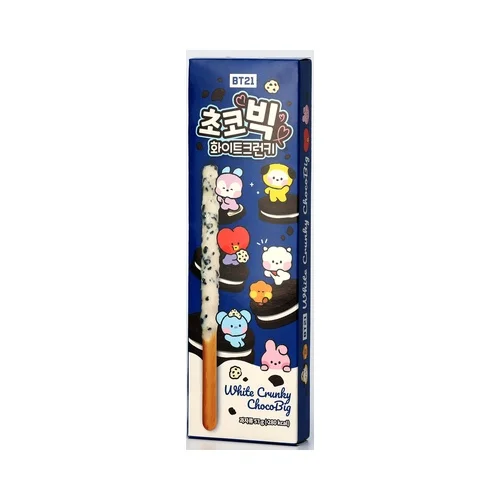 【München】BT21联名款白巧克力脆粒饼干棒 BT21 Weiße Schokoladen-Keksstange Knusperstückchen 57g