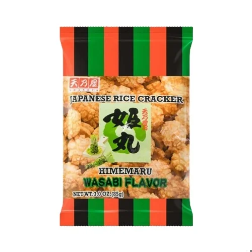 【München】姬丸米饼 芥末味 Amanoya Himemaru Reiscracker Wasabigeschmack 85g