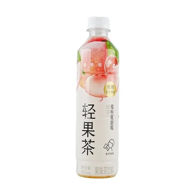 【München】喜茶 蜜桃蔓越莓绿茶果茶 Grüntee-Fruchtgetränk mit Pfirsich und Cranberry 450ml