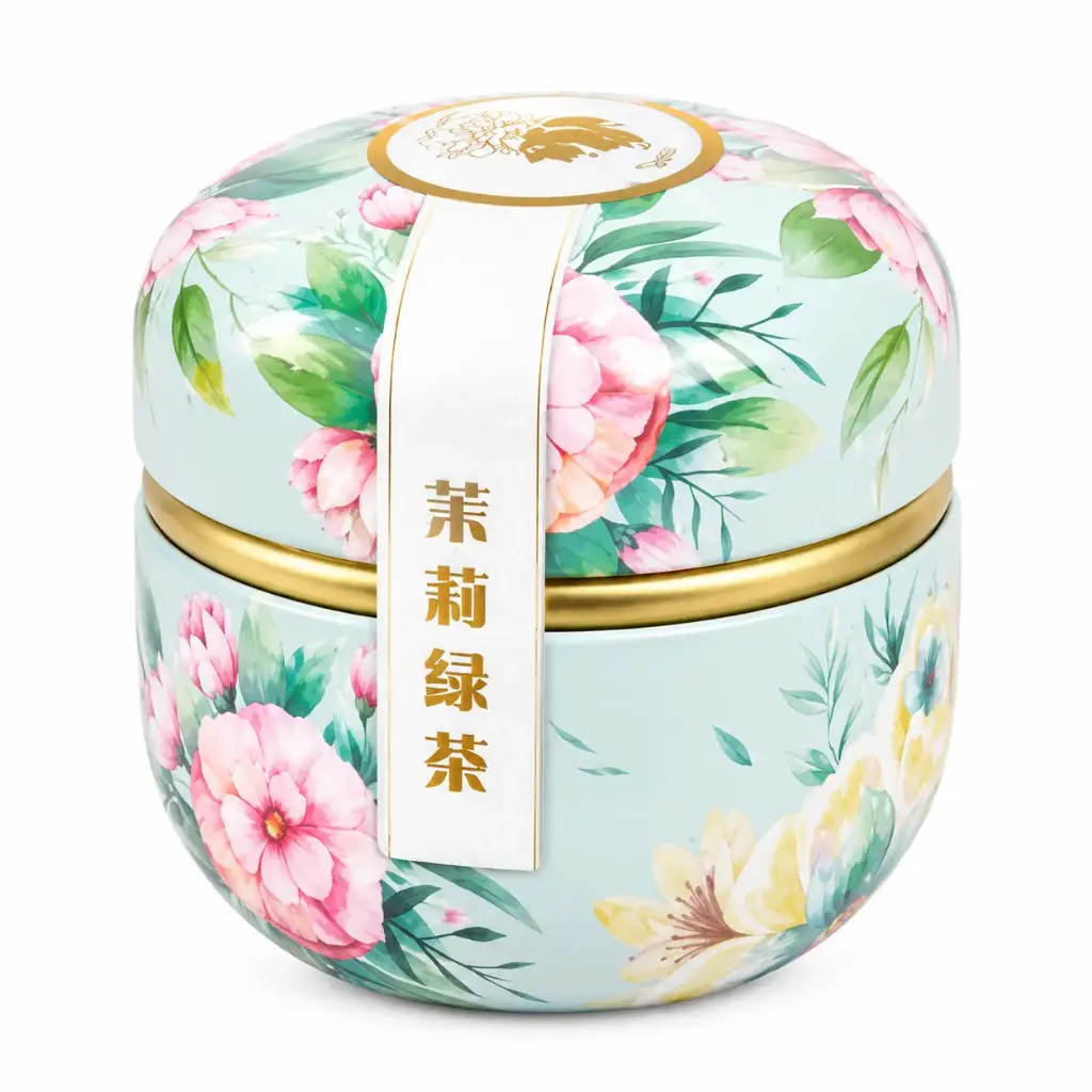 【München】金帆 茉莉绿茶 罐装茶 Jasmin-Grüntee 12*4g