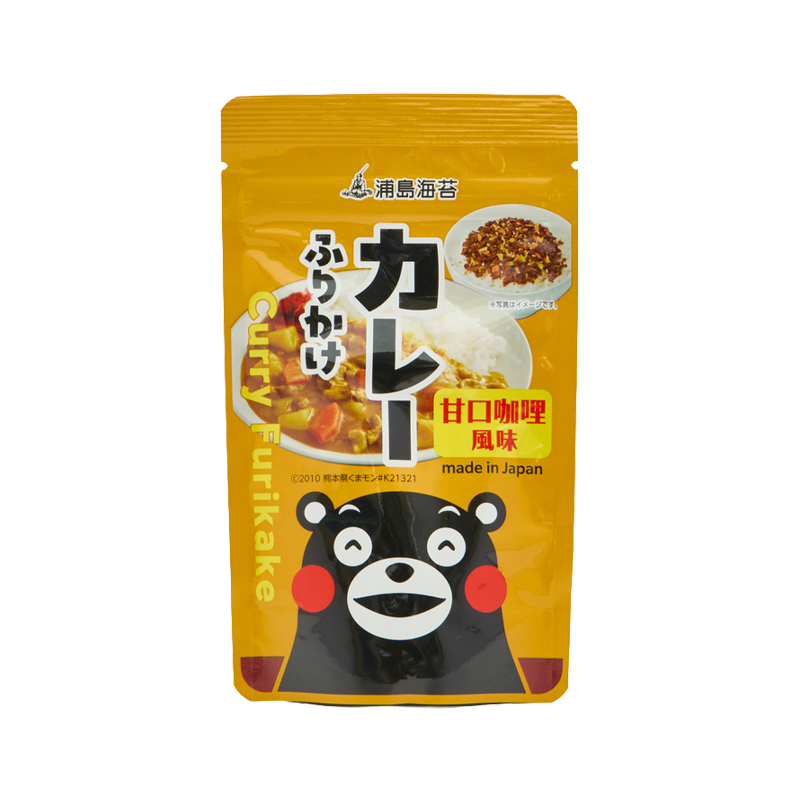 【München】浦岛海苔 日式拌饭料 咖喱味 熊本熊特别款 Urashima Nori Furikake Curry 45g