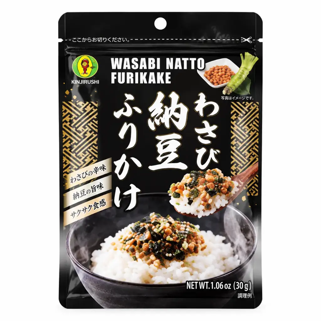 【München】金印 日式拌饭料 芥末纳豆味 Kinjirushi Furikake Wasabi-Natto 30g