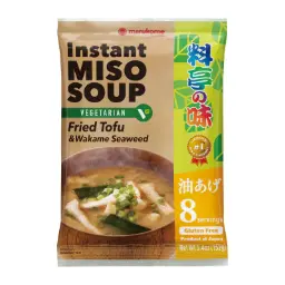 【München】MARUKOME 炸豆腐裙带菜味噌汤 素食 Misosuppe Tofu Frittiert&WakameVeg 152g